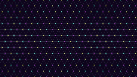Patterned grid with colored dots forming a diamond shape 스톡 동영상 275579673