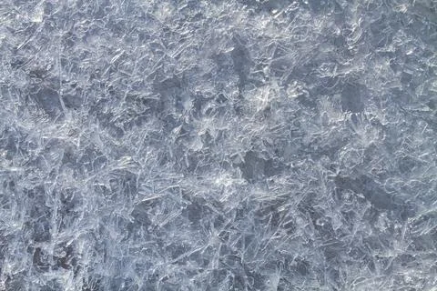 Patterned ice surface Stock Photos