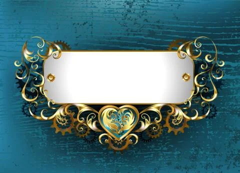 Patterned nameplate Illustrazione stock