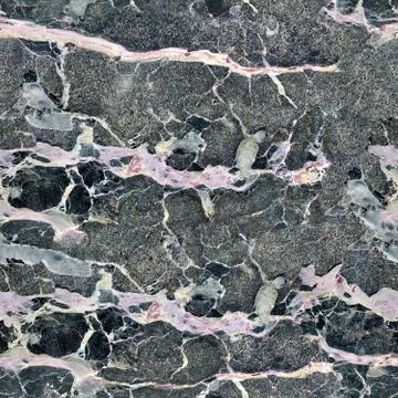 Patterned natural of dark gray marble pattern for design. Seamless square Stock Photos