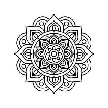 Patterned Outline Stock Illustration