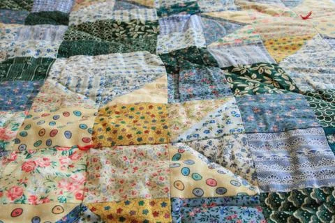Patterned quilt Stock Photos