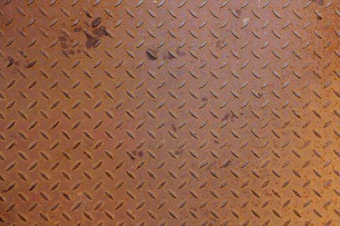 Patterned Rusty Metal Surface Stock Photos