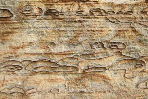 Patterned sandstone Stock Photos