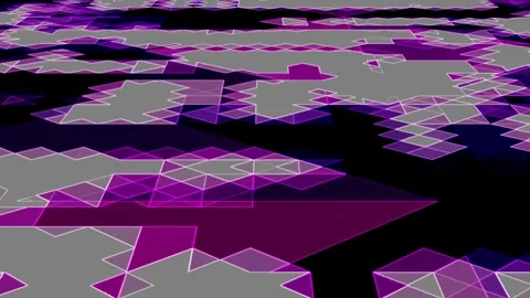 Patterned Shape Transition Perspective Triangle Planar Texture Motion Video Stock Footage 300928350