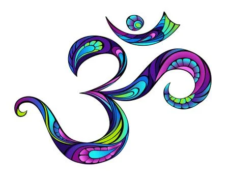 Patterned symbol om Stock Illustration