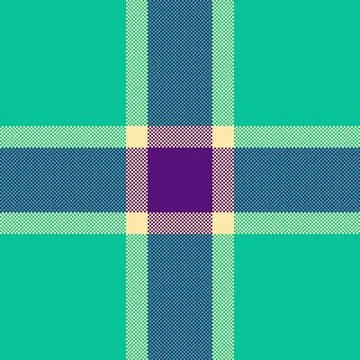 Patterned textile tartan vector, girly fabric texture pattern. Punk check b.. Stock Illustration