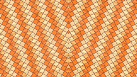 Patterned Textile Woven Stripes Creating Intricate Orange Beige Setting Stock Footage 337888836