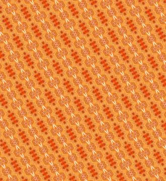 Patterned wallpaper-style design with brass, burnt orange, scarlet, brick red, p Stock Illustration