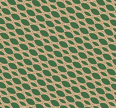 Patterned wallpaper-style design in burnt orange, hunter green, pine cone, eggsh Stock Illustration