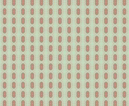 Patterned wallpaper-style design in christmas scandinavian winter tones with oce Stock Illustration