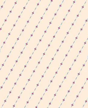 Patterned wallpaper-style design with coral flash, acid yellow, mango, deep lave Stock Illustration