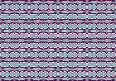 Patterned wallpaper-style design with deep eggplant, muted red, retro cyan, off Illustrazione stock