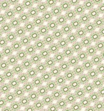 Patterned wallpaper-style design in happy orchard harvest tones with terracotta, Stock Illustration