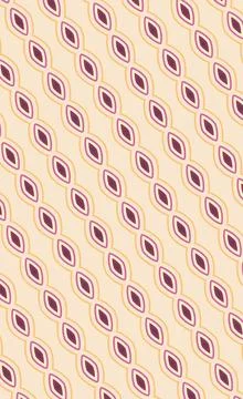 Patterned wallpaper-style design in retro sunset dream tones with bisque, golden Stock Illustration