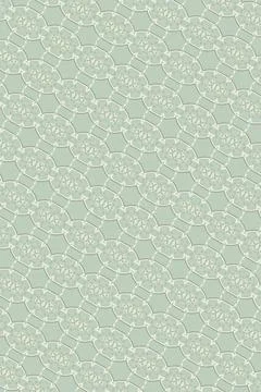 Patterned wallpaper-style design with rose mist, warm clay, sage, herbal green o Stock Illustration