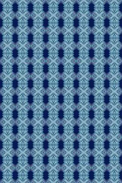 Patterned wallpaper-style design in space cyan comet tones with comet cyan, teal Stock Illustration