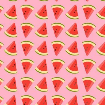 Patterned Watermelon Design Stock Illustration
