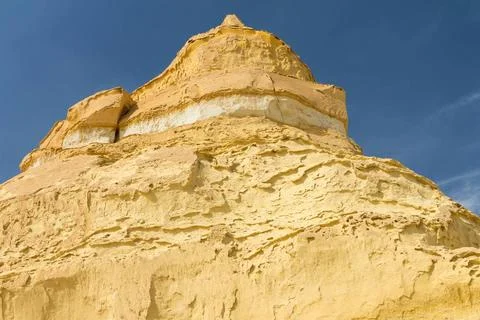 Patterns and forms shaped by the wind erosion. Wadi al-Hitan ? the Whale V... Foto stock