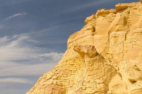 Patterns and forms shaped by the wind erosion. Wadi al-Hitan ? the Whale V... 스톡 사진