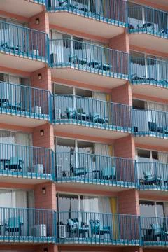 Patterns and lines in a building Stock Photos