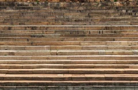 Patterns and textures of historical temple pond of india Stock Photos
