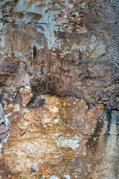 Patterns and textures of a rock wall Stock Photos