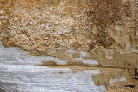 Patterns and textures of a rock wall Stock Photos