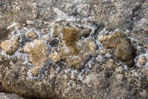 Patterns and textures of a rock wall Stock Photos