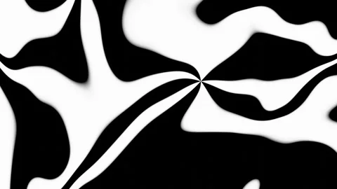 Patterns in black and white move in wave in looped background. Hepnotizing lines Stock Footage 247235916