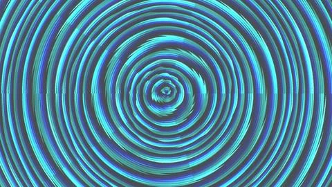 Patterns of blue circles created by waves in water Illustrazione stock