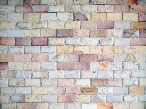 Patterns on the brick wall Stock Photos