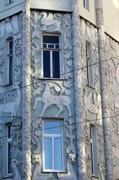 Patterns on the building Stock Photos