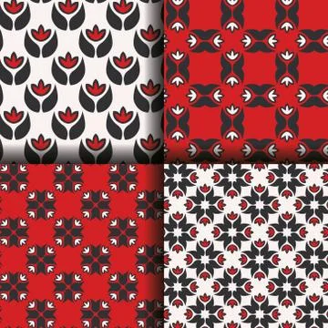 Patterns collection Stock Illustration