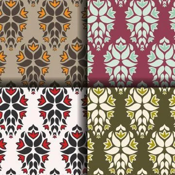 Patterns collection Stock Illustration