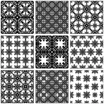 Patterns collection Stock Illustration