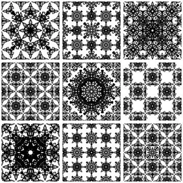 Patterns collection set Stock Illustration