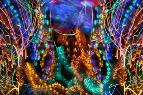 Patterns of Colored Light Stock Photos