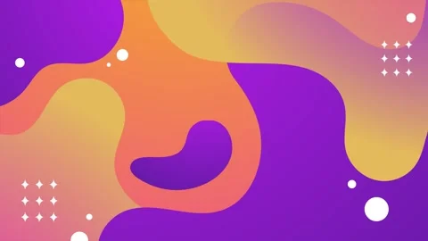 Patterns of colorful abstract vibrant shapes with dynamic elements seamless 4k Stock Footage 293663289