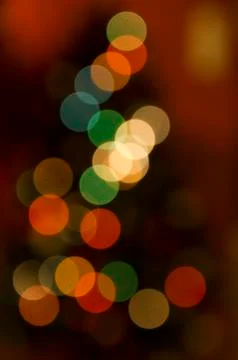 Patterns of colorful blurs, circles of light, vertical Stock Photos