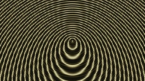 Patterns of concentric circles in a smooth surface of dark Stock Footage 339446835