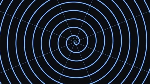 Patterns create blue lines on a black background Stock Footage 338302126