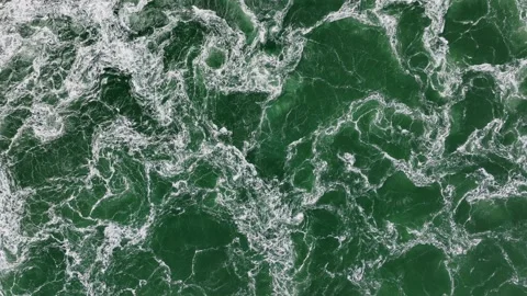 Patterns created by tide forced through Eastern Scheldt sluices; drone Stock Footage 207638654