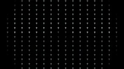 Patterns of crosses in a dark space create a unique design Stock Footage 339355696