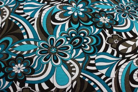 Patterns on the fabric Stock Photos