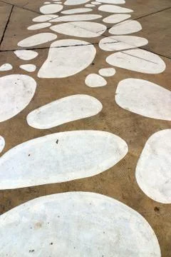 Patterns on the floor Stock Photos