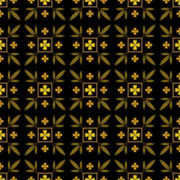 Patterns with flowers and abstract decorative elements design Stock Illustration
