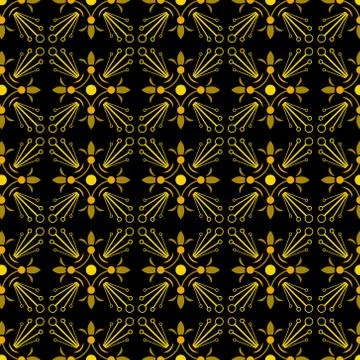 Patterns with flowers and abstract decorative elements design Stock Illustration