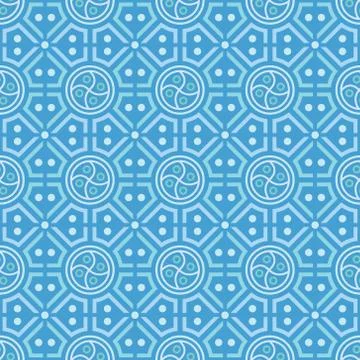 Patterns with flowers and abstract decorative elements design Stock Illustration