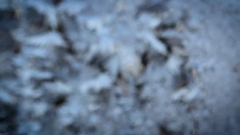 The Patterns Of Frost On The Glass Of The Window. Stock Footage 71281375
